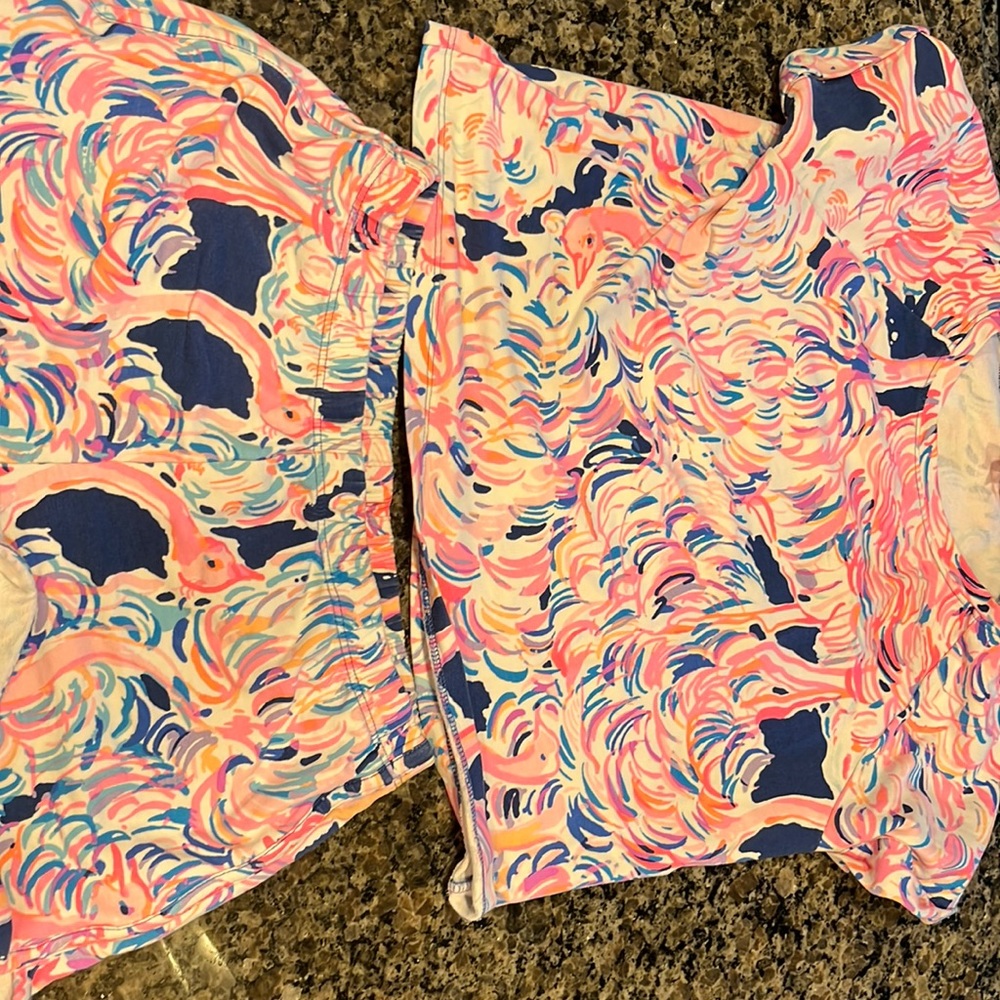 Lilly Pulitzer shorts and top